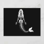 Mermaid Skeleton Halloween Funny Spooky Briefkaart (Voorkant)
