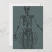 Mermaid Skeleton Halloween Party Kaart (Achterkant)