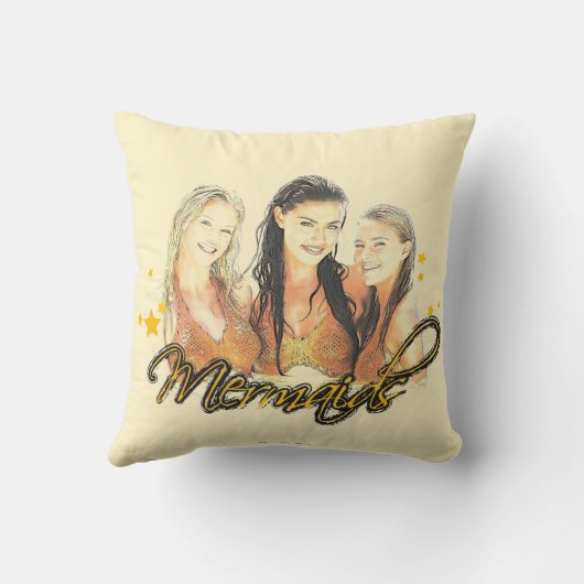 Mermaid Sketch Kussen (Achterkant)