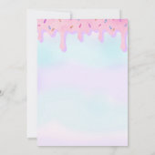 Mermaid slime Invitation, Slime Party nodig Kaart (Achterkant)