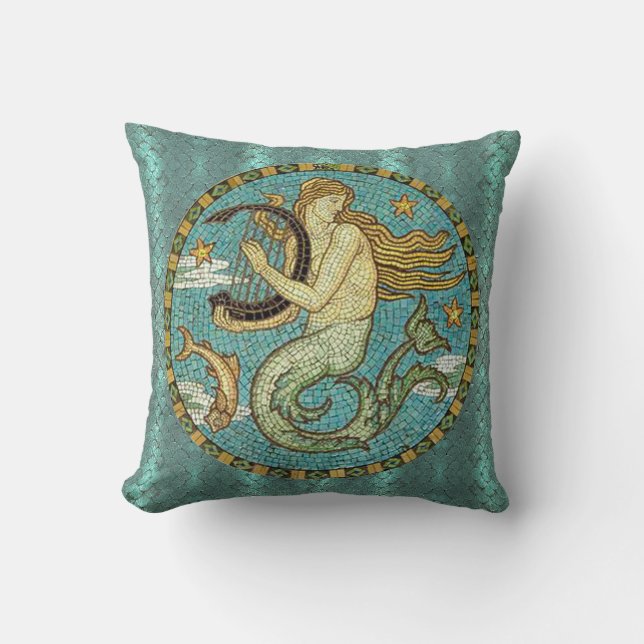 Mermaid Song Pillow Kussen (Voorkant)