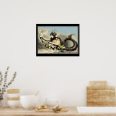 Mermaid Souvenir  Tourist Poster (Keuken)