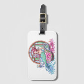 Mermaid Spa Time Bagagelabel (Voorkant (verticaal))