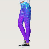 Mermaid Sparkle Scales Paarse Blue jogging NAME Leggings (Links)