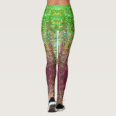 Mermaid Sparkle schaalt roze groene jogging NAME Leggings (Achterkant)