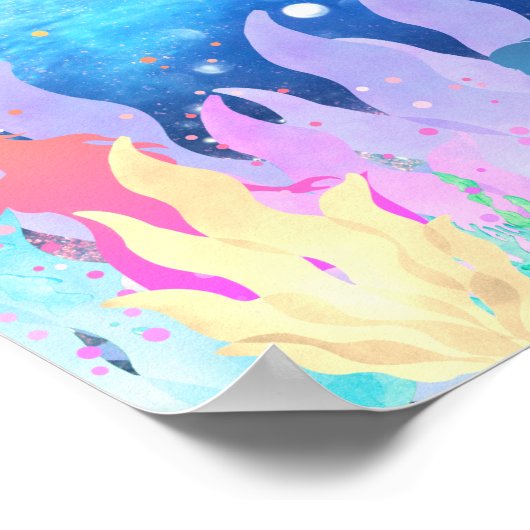 Mermaid speelt poster (Hoek)