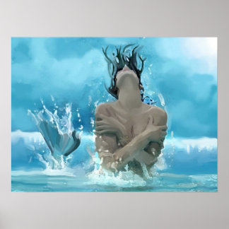 Mermaid speelt poster