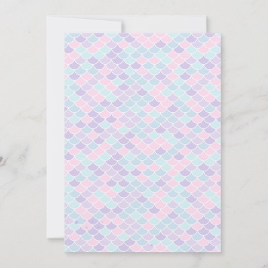 Mermaid Splash 2nd Birthday  Kaart (Achterkant)