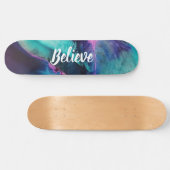 Mermaid Splash Abstract Believe Skateboard (Horizontaal)