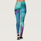 Mermaid Splash Abstracte Leggings om aan te passen (Achterkant)