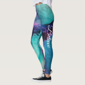Mermaid Splash Abstracte Leggings om aan te passen (Links)