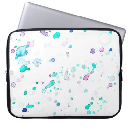 Mermaid Splash Blauwgroen Paarse laptophoes Laptop Sleeve
