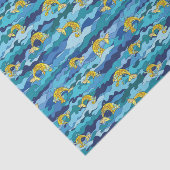 Mermaid Splash Seamless Patroon Tissuepapier (Detail)