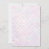 Mermaid Splish Splash Birthday Bash Party Kaart (Achterkant)