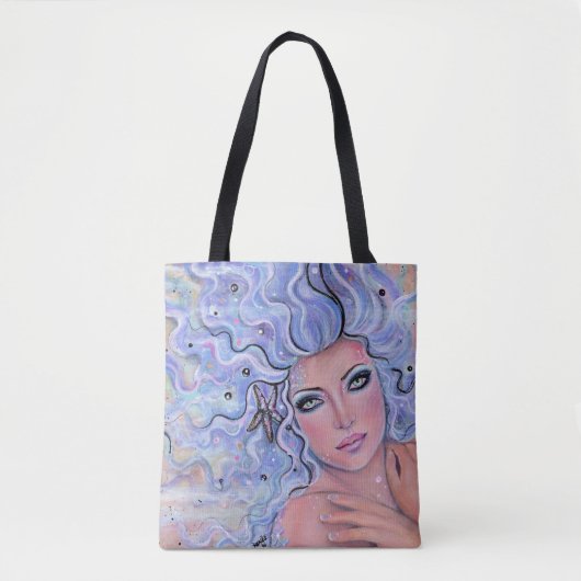 Mermaid spreuk fantasy art canvas tas van Renee (Voorkant)