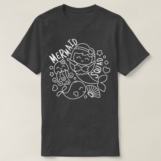 Mermaid Squad 45 T-shirt (Design voorkant)