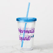 Mermaid Squad acryltumbler Acryl Drinkbeker (Achterkant)