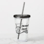 Mermaid Squad acryltumbler Acryl Drinkbeker (Achterkant)
