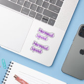 Mermaid Squad alleen op stickers (Laptop met iPhone)