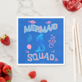 Mermaid Squad Birthday Party Servet