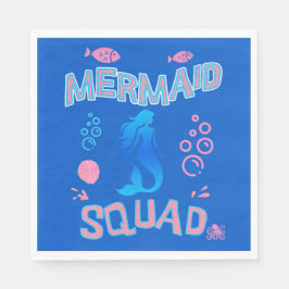 Mermaid Squad Birthday Party Servet