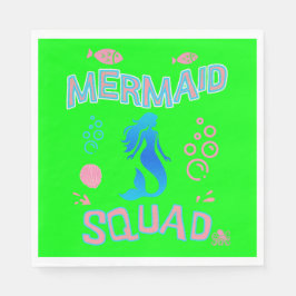 Mermaid Squad Birthday Party Servet