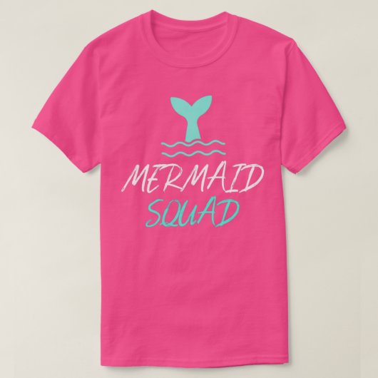 Mermaid Squad Birthday Party T-shirt (Design voorkant)