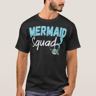 Mermaid Squad Birthday Squad voor Party Mama Gi T-shirt