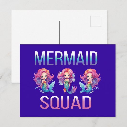 Mermaid Squad Briefkaart (Voorkant / Achterkant)