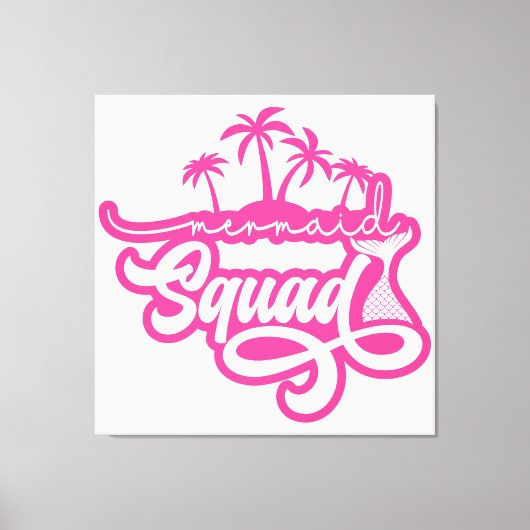 Mermaid Squad Canvas Afdruk (Voorkant)
