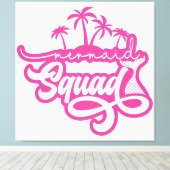 Mermaid Squad Canvas Afdruk (Insitu (Houten vloer))