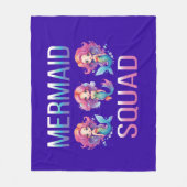 Mermaid Squad Fleece Deken (Voorkant)