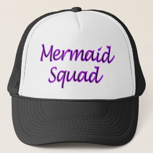 Mermaid Squad (gecentreerd) Trucker Pet (Voorkant)