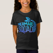 Mermaid squad glitter T-Shirt (Voorkant)