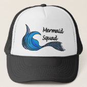 Mermaid Squad in blut Trucker Pet (Voorkant)