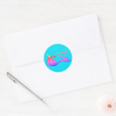 Mermaid Squad in feestkleuren stickers (Envelop)
