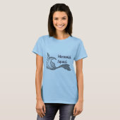 Mermaid Squad in lichtgrijs T-shirt (Voorkant volledig)