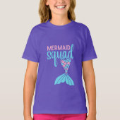 Mermaid Squad Kinder Mythical Graphic T-shirt (Voorkant)
