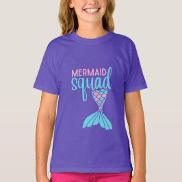Mermaid Squad Kinder Mythical Graphic T-shirt