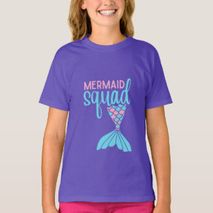 Mermaid Squad Kinder Mythical Graphic T-shirt