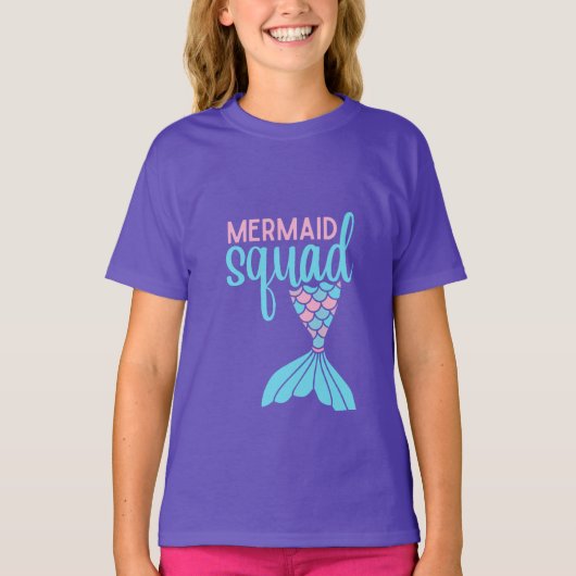 Mermaid Squad Kinder Mythical Graphic T-shirt (Voorkant)