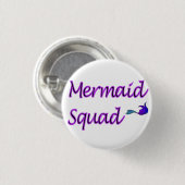 Mermaid Squad-knop Ronde Button 3,2 Cm (Voorkant /achterkant)