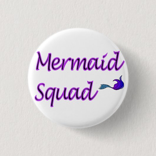 Mermaid Squad-knop Ronde Button 3,2 Cm (Voorkant)