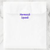 Mermaid Squad-letters op een sticker (Tas)