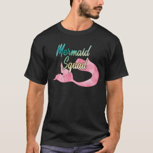Mermaid Squad Mermaid met Birthday Group T-shirt