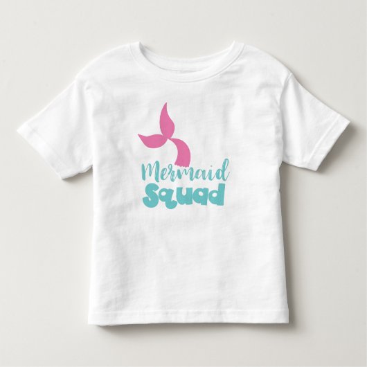Mermaid Squad, Mermaid Tail, Mermaid Silhouette Kinder Shirts (Voorkant)
