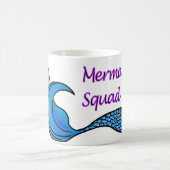 Mermaid Squad met blauwe zeemeermin op een mok (Center)