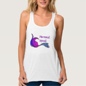 Mermaid Squad met roze, blauwe, paarse zeemietstaa Tanktop (Voorkant)