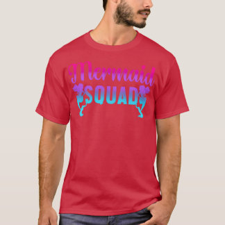Mermaid Squad Ocean Party for Women and Girls T-shirt