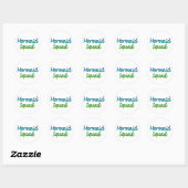 Mermaid Squad op een sticker (Vel)